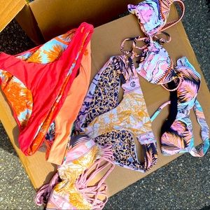 3 tops (S), 3 bottoms (M), all Maaji